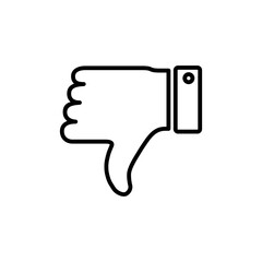 Dislike icon. Thumbs down sign and symbol. Hand dislike