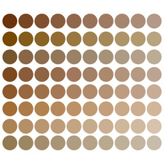 colorful skin tones palette. Beige tones palette. Colorful palette. Pastel color. Vector illustration. Stock image.