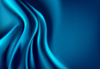 Abstract vector flying wave silk or satin fabric on white background for grand opening ceremony or other occasion