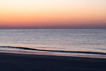 Wild Dunes Resort, South Carolina, USA - April 5, 2021. Early morning beach front scenery before sunrise.