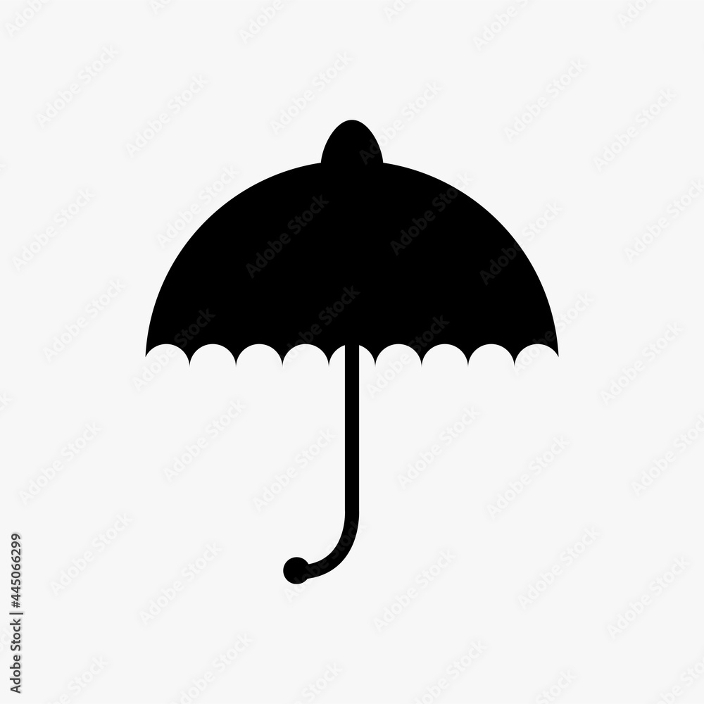 Poster umbrella icon vector for computer, web and mobile app on white background