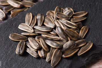 sunflower seeds close up