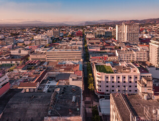 Obraz premium Aerial view of Guatemala City.