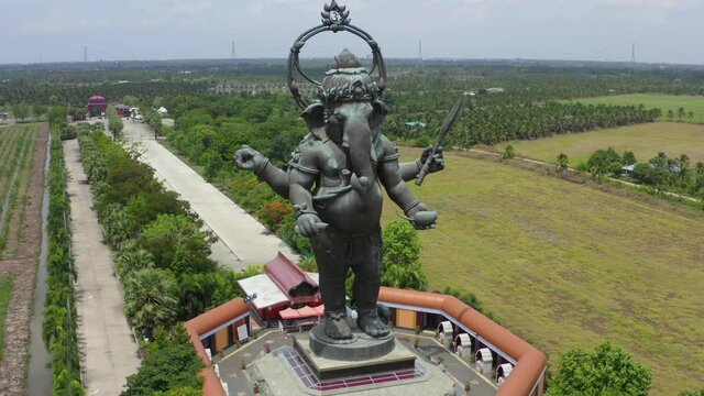 Ganesha bronze statue - Khlong Khuean Ganesh International park in Chachoengsao, Thailand