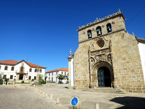 The Mother Church (Igreja Matriz) in Vila Nova de Foz C&ocirc;a, PORTUGAL
