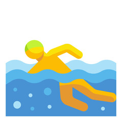 swimming flat icon