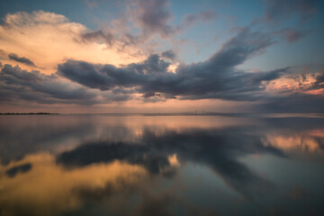 Fototapeta premium sunset over tampa bay