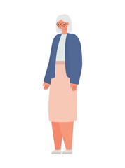 smiling grandmother representation