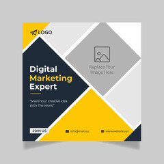 Digital Marketing Social Media Post Template