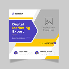 Digital Marketing Social Media Post Template