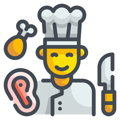 chef line icon