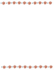 Blank printable paper background with flower bouquet decoration, Note paper , letter A4 size stationery, digital paper illustration