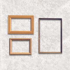 Fototapeta premium frames on white wall