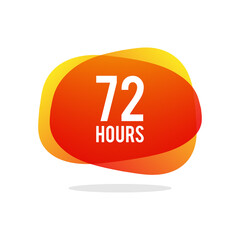 Vector 72 Hours Abstract Label