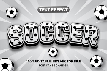 soccer 3d editable text effect