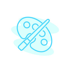 Illustration Vector graphic of Paint Brush icon. Fit for drawing, painting, design, education etc.