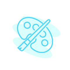 Illustration Vector graphic of Paint Brush icon. Fit for drawing, painting, design, education etc.