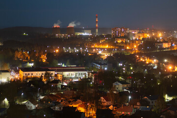Fototapeta na wymiar night city view of Saint Petersburg