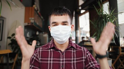 Close-up of hipster freelancer male hands using green screen chroma key laptop typing working in light office with modern computer. Ready for motion design high quality 4k footage.