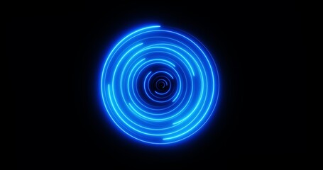 Neon Light Effect Stock Image In Black Background