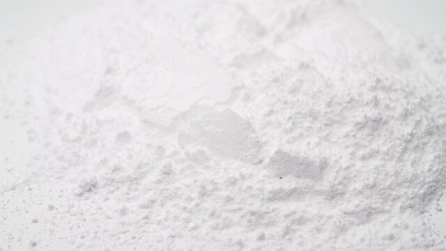 angle view Chinese medicine HuaShi or Talcum or Talc rotating