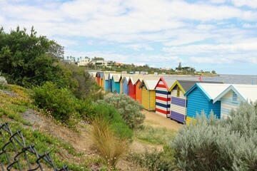 beach huts at the beach
