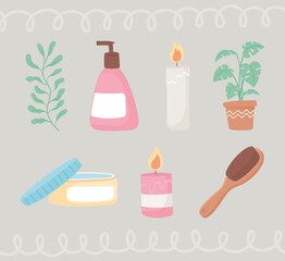 beauty routine icons