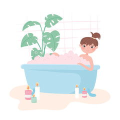 girl in bathtub
