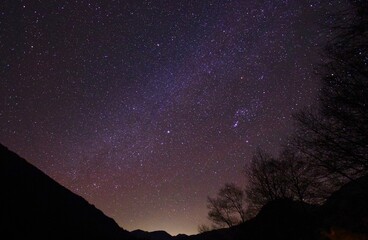 北アルプス 上高地　満天の星空