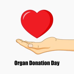 vector illustration for organ donation day