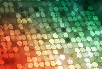 Light Green, Red vector background with spots.
