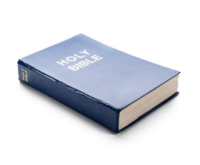 Holy Bible on white background