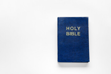 Holy Bible on white background