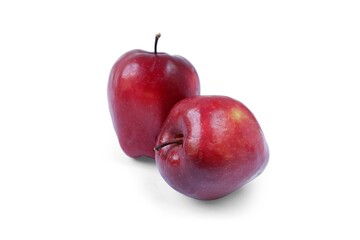 red apple isolated on a white background