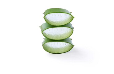 Aloevera isolated on white background