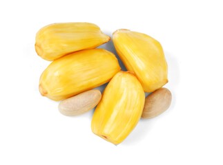 Jackfruit (Artocarpus heterophyllus) isolated on a white background