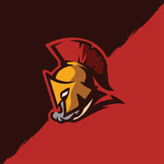 premium spartan logo template