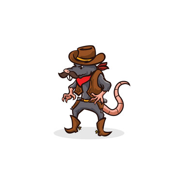 Rat Boy Mascot Logo Template