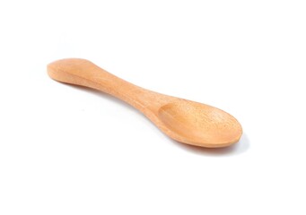wooden spoon isolated on a white background