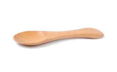 wooden spoon isolated on a white background