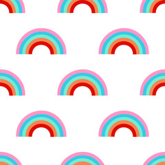 Rainbow pattern. Modern pattern for print design. Seamless vector texture.