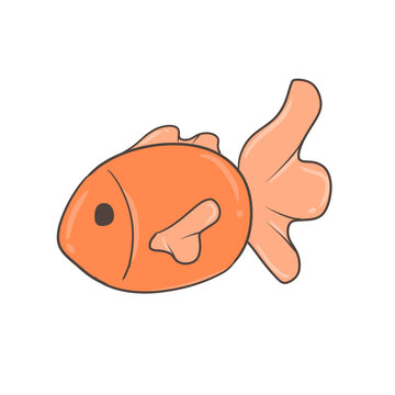 An image of a fish representing F in English