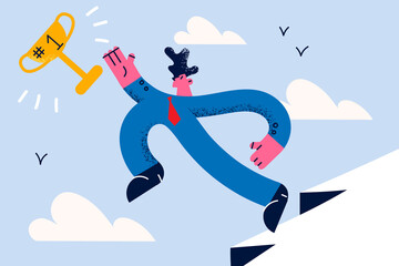 Aspirating goal and successful career concept