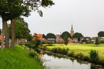 Scenic view of the town of Montfoort in the province of Utrecht, The Netherlands