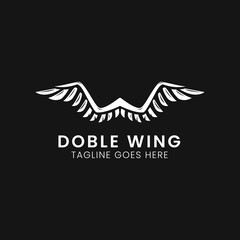 Double Wing logo design inspiration perfect for various companies