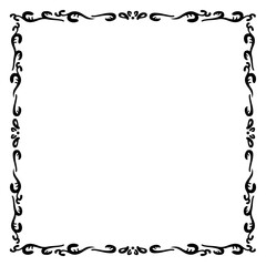 クラシックなフレーム　1色　正方形