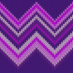 Obraz premium Bright zig zal lines knitting texture geometric