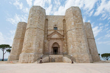 Octagonal castle Castel del Monte - UNESCO World Heritage site, Puglia, Italy