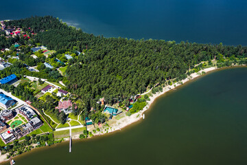 A natural park surrounded by the waters of the Ob and Berdi rivers. Berdsk, Western Siberia of...