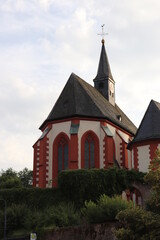 Fototapeta na wymiar Wallfahrtskirche Hessenthal Mespelbrunn gotische Kirche Chor